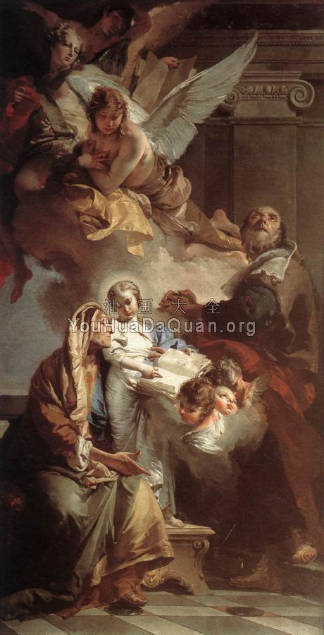 Education of the Virgin - 乔瓦尼·巴蒂斯塔·提埃波罗